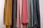Preview: Stillschal, Stilltuch Musselin orange/rot